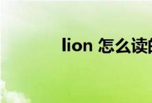 lion 怎么读的（lion怎么读）