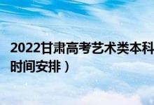 2022甘肃高考艺术类本科一批录取时间从哪天到哪天（录取时间安排）