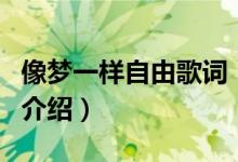 像梦一样自由歌词（关于像梦一样自由歌词的介绍）