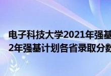 电子科技大学2021年强基计划招生简章（电子科技大学2022年强基计划各省录取分数线是多少）