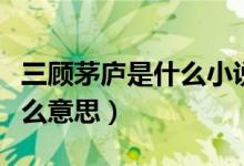 三顾茅庐是什么小说中的情节（三顾茅庐是什么意思）