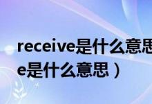 receive是什么意思英语翻译成中文（receive是什么意思）