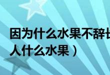 因为什么水果不辞长作岭南人（不辞长作岭南人什么水果）