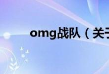 omg战队（关于omg战队的介绍）