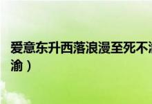 爱意东升西落浪漫至死不渝英语（爱意东升西落 浪漫至死不渝）