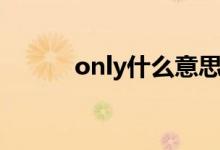 only什么意思（only什么意思）