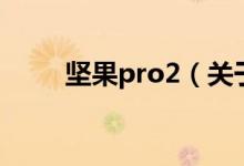 坚果pro2（关于坚果pro2的介绍）