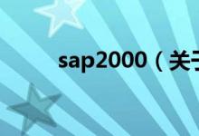 sap2000（关于sap2000的介绍）