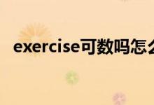 exercise可数吗怎么读（exercise可数吗）