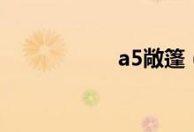 a5敞篷（a5纸尺寸）