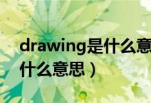 drawing是什么意思中文翻译（drawing是什么意思）