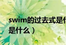 swim的过去式是什么样的（swim的过去式是什么）