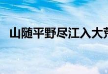 山随平野尽江入大荒流翻译（山随平野尽）