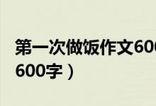 第一次做饭作文600字满分（第一次做饭作文600字）