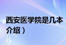 西安医学院是几本（关于西安医学院是几本的介绍）