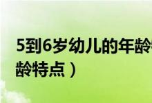 5到6岁幼儿的年龄特点有哪些（5 6岁幼儿年龄特点）