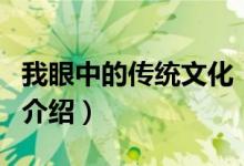 我眼中的传统文化（关于我眼中的传统文化的介绍）