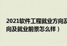 2021软件工程就业方向及前景（2022软件工程专业就业方向及就业前景怎么样）