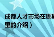 成都人才市场在哪里（关于成都人才市场在哪里的介绍）