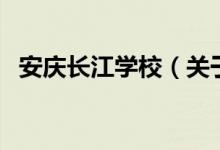 安庆长江学校（关于安庆长江学校的介绍）