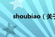 shoubiao（关于shoubiao的介绍）