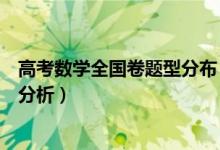 高考数学全国卷题型分布（高考数学全国卷题型及命题规律分析）