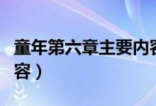 童年第六章主要内容概括（童年第六章主要内容）